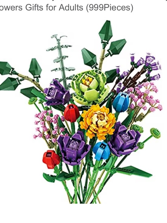 HeyTech Other - Hey tech 999 piece 3D building blocks Green and Multicolor Flower Bouquet Set